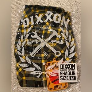 Shaolin Dixxon flannel with packaging and tags worn once and put away.